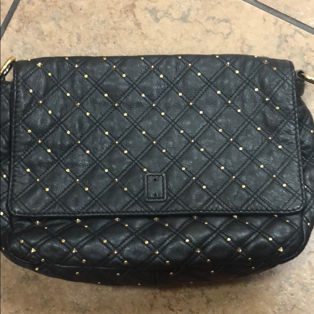 Marc Jacobs oversized clutch Black leather.